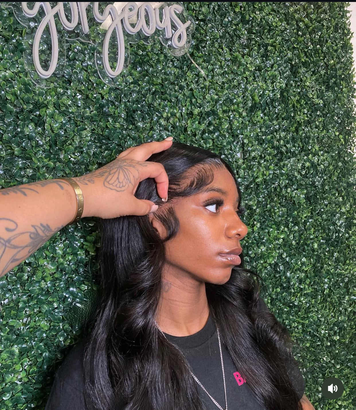 Natural Body Wave Frontal Wig